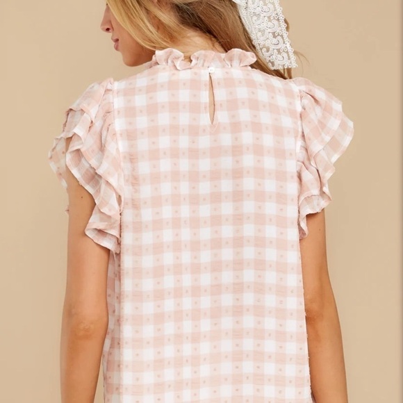 Entro We’ll Always Have Summer Pink Gingham Blouse - Picture 10 of 10